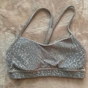 Lululemon Flow Y Bra Nulu Light Support, Animal Print